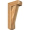 Ekena Millwork Traditional Craftsman Rough Sawn Bracket w/ Offset Brace, Western Red Cedar, 6"W x 14"D x 26"H BKT0604X14X26TRA04RWR - alternate 1
